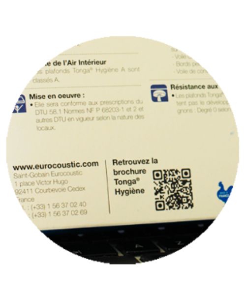 Etiquette Etiquettes avec QR code et contre-étiquette